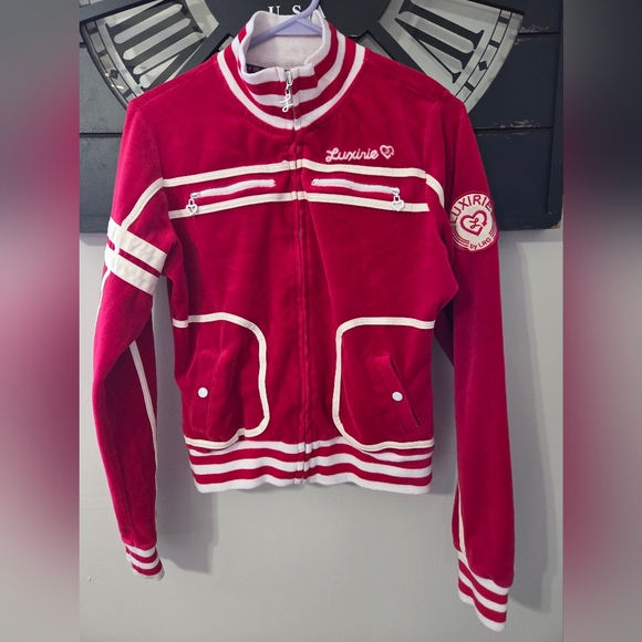Luxirie by LRG Red Velvet Y2K‎ Track Jacket Large - Picture 2 of 15